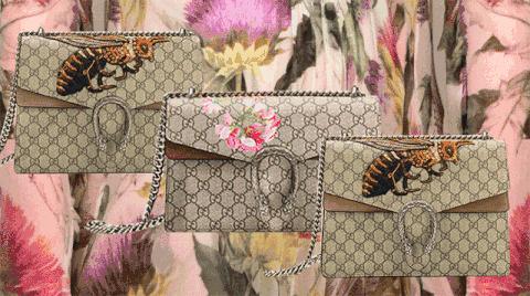 gucci酒神包新款白色什么皮,gucci酒神包内里皮的是正品吗