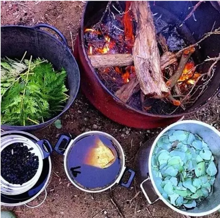 古法植物手工染布,非物质文化遗产手工花