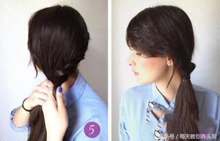 一个歪辫子的编发教程,俏皮辫子的编发教程