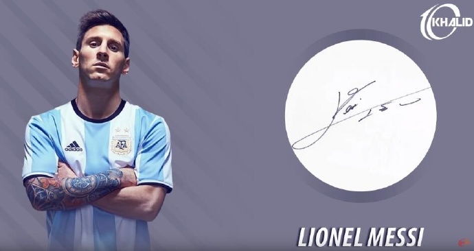 足球界值得珍藏的图片,各个足球球星签名