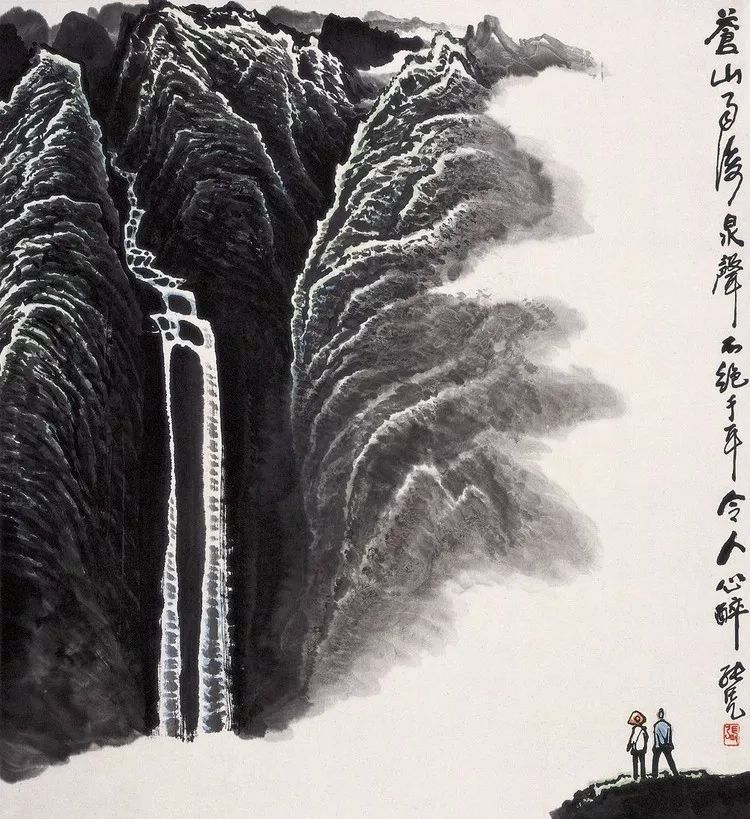 张长韶水墨山水画欣赏,张凭山水画教学
