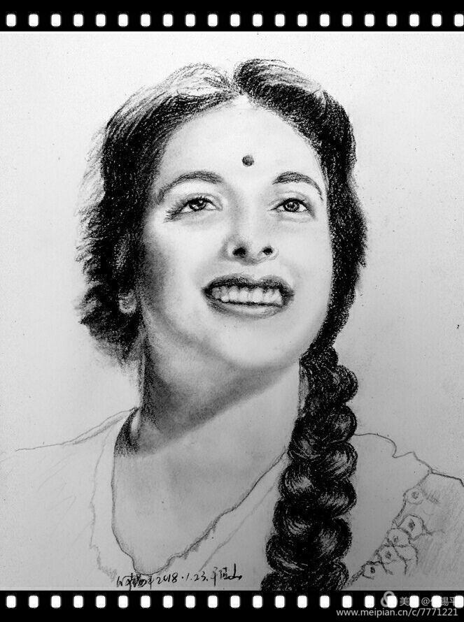 碳铅素描作品,碳铅人物素描画像