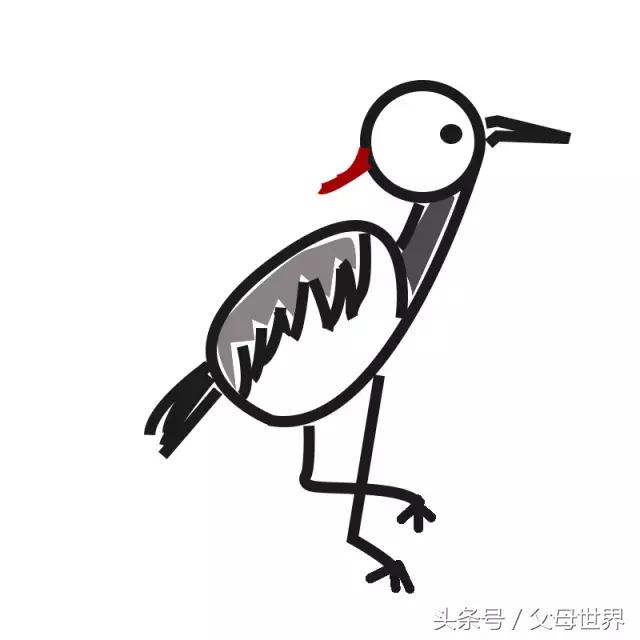 数字简笔画小动物熊猫,简笔画可爱小图案动物可打印