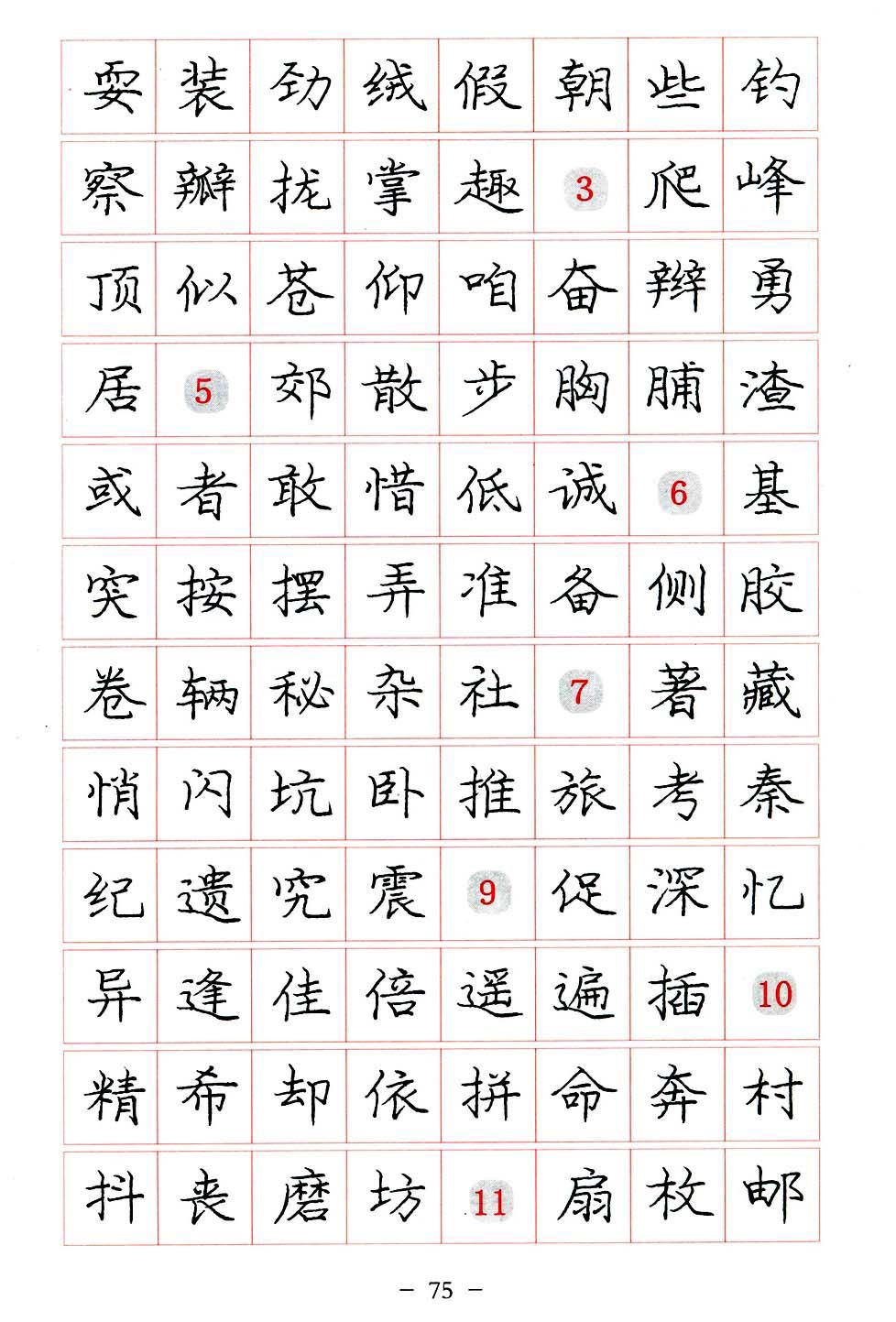 庞中华硬笔楷书系列字帖,庞中华硬笔楷书入门字帖