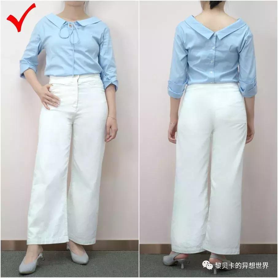 显瘦阔腿裤百搭秋季,最好穿的白色显瘦阔腿裤