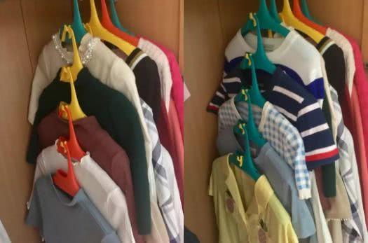 衣柜内伸缩挂衣架神器,衣柜里竖式挂衣架