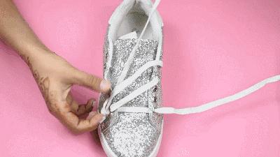 adidas贝壳头鞋带不打结系法,运动鞋鞋带系法教程男板鞋免打结