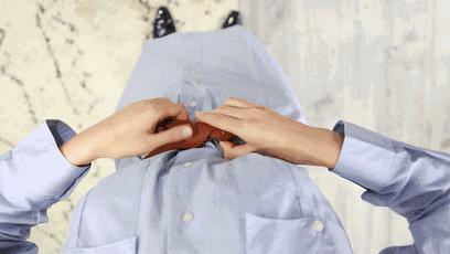 腰带怎么系好看又不容易掉,腰带小技巧