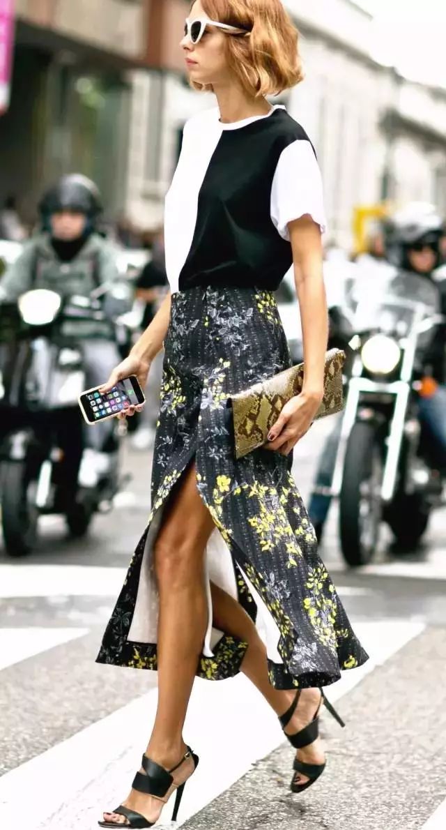 T恤+裙子，2019超时髦搭配