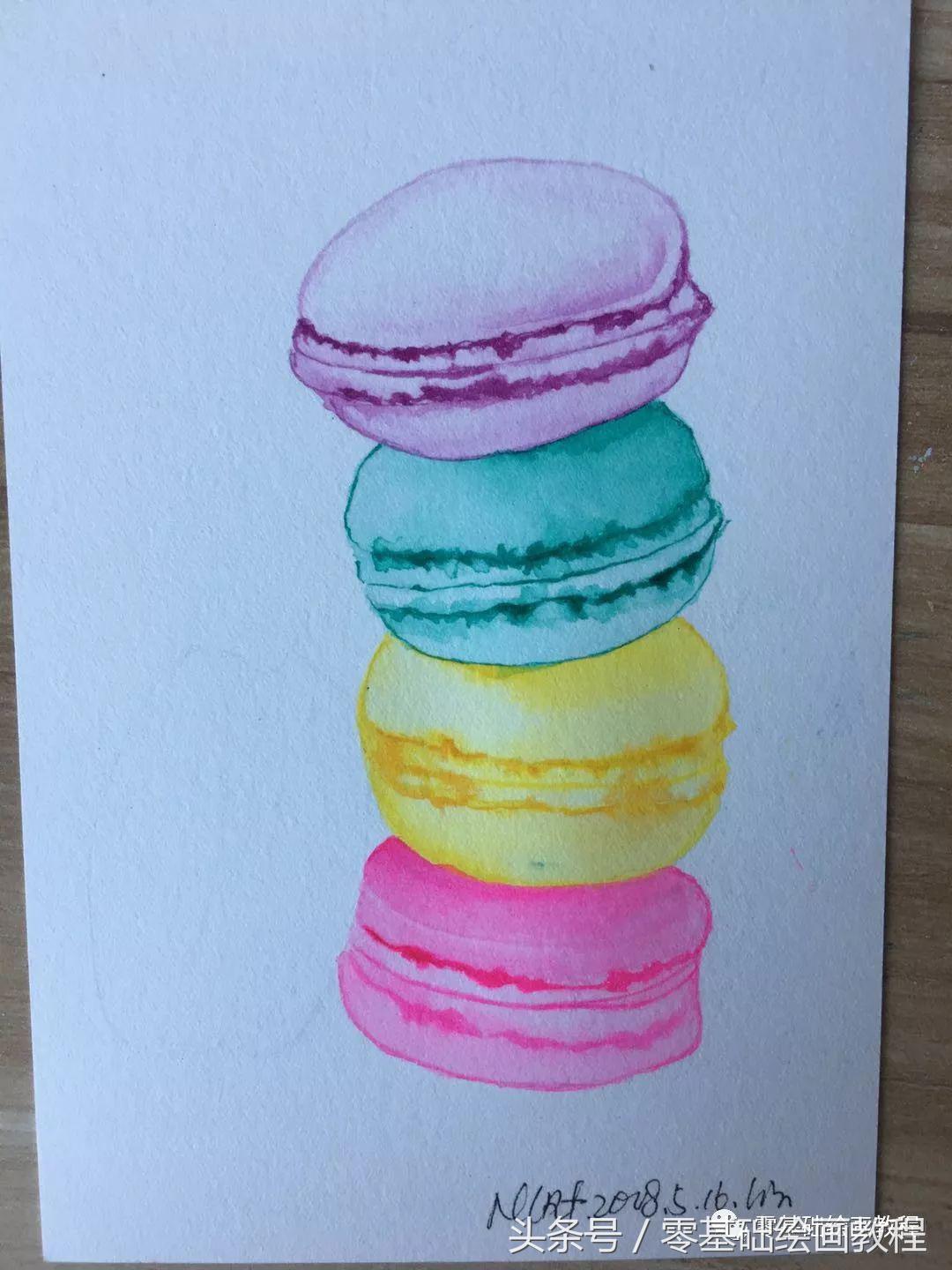 蓝色妖姬丙烯水彩画教程,萌新可以画的水彩教程