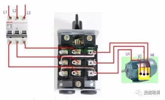 接触器控制电机正反转如何接380线,初学电工接触器正反转该怎么做