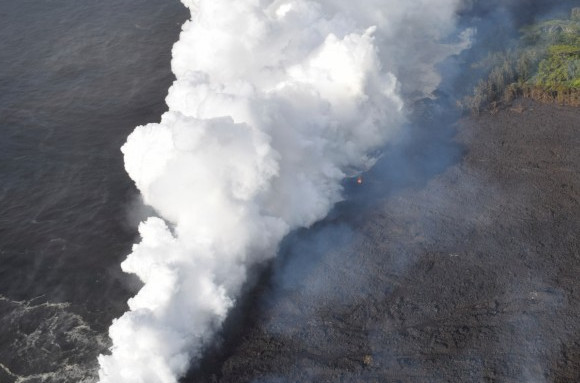 夏威夷火山流熔岩,夏威夷火山熔岩流动