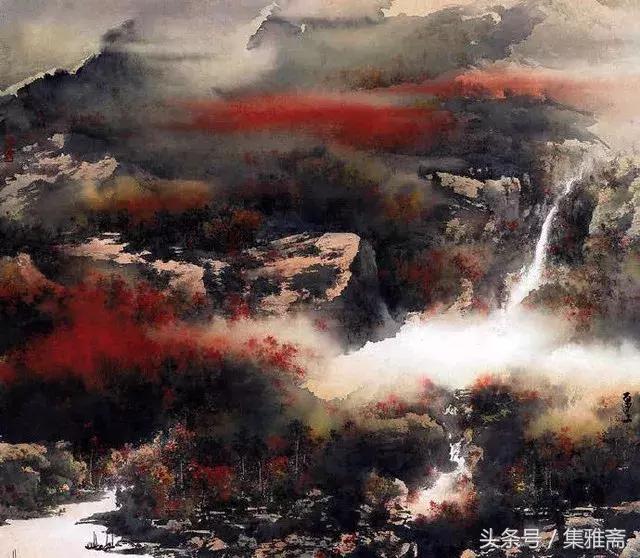 何百里的彩墨画,何百里美术作品欣赏