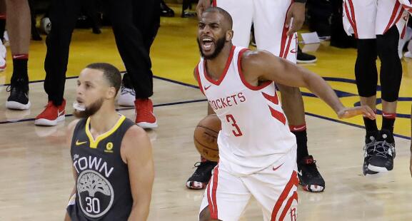 为火箭保罗操碎了心!G3输球后他给全队打电话,塔克:他激励我们