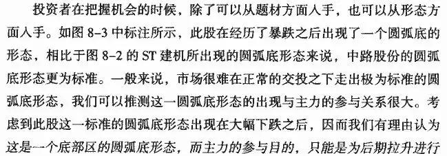 圆弧底k线形态图解,低位圆弧底k线形态图解