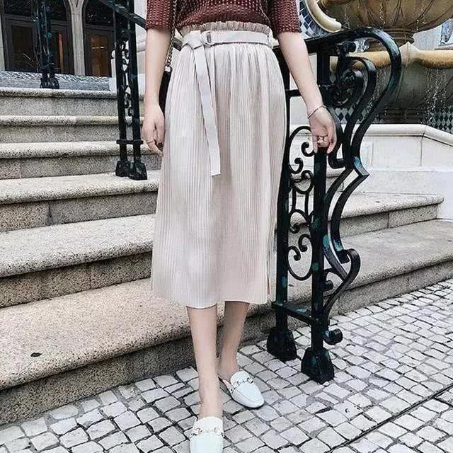 半身裙小个子高腰显高,150矮个子高腰显高雪纺吊带裙