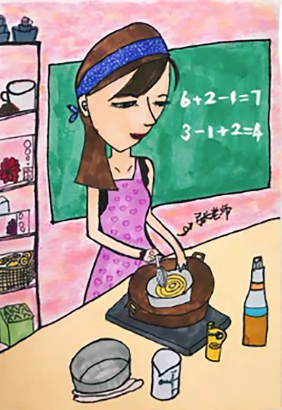 孩子绘画好老师该怎么表扬,小学生如何画简单又好看的老师