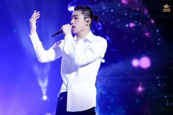 ninepercent合体蔡徐坤唱rap,ninepercent快乐大本营蔡徐坤唱歌