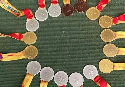 合阳县在渭南市第十三届田径运动会上夺得喜人成绩