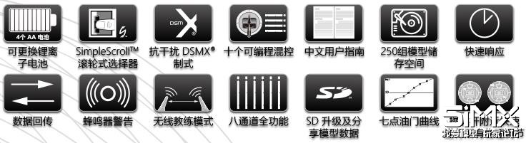 Spektrum DX8e地平线世派遥控器初体验，我给95分