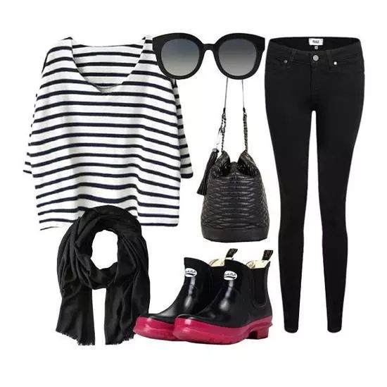 穿上雨鞋,下雨天穿雨鞋防水又好看时尚