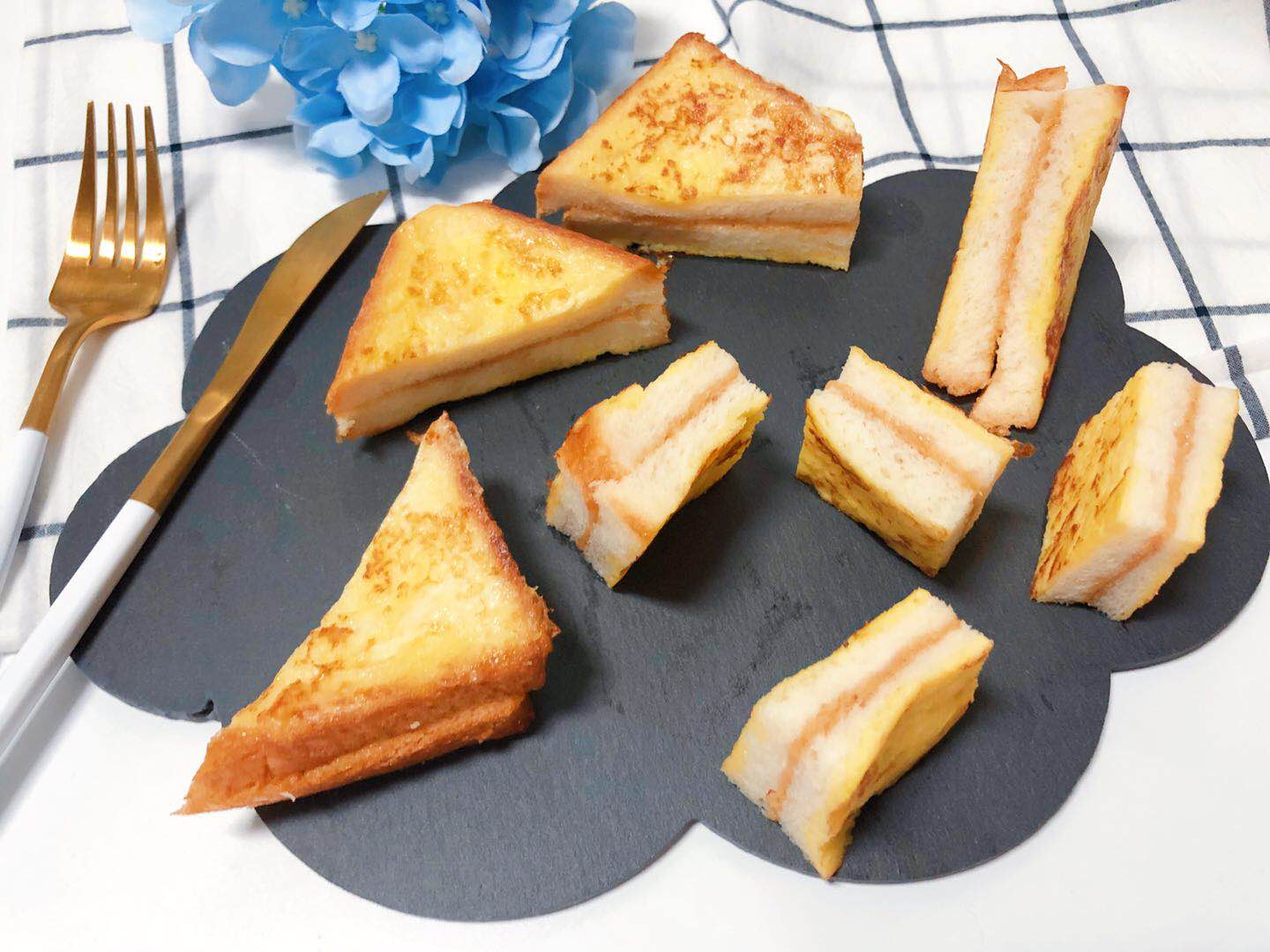 儿童花生酱西多士早餐,大通冰室花生酱西多士