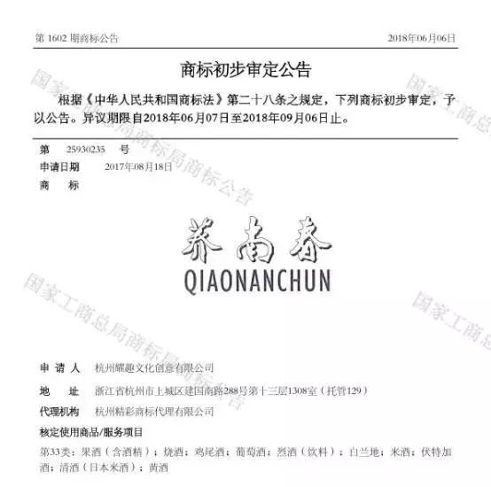 商标夏季系列,商标公告2019年