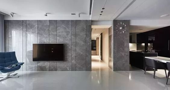 客厅电视背景墙简约小柜子效果图,2021现代简约背景墙效果图客厅