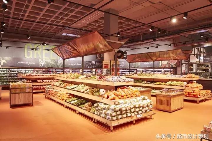 商业超市空间设计效果图,超市展示区设计效果图