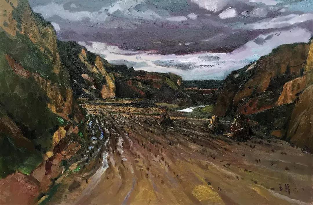 春江花月夜油画王辉,全国油画名家王辉