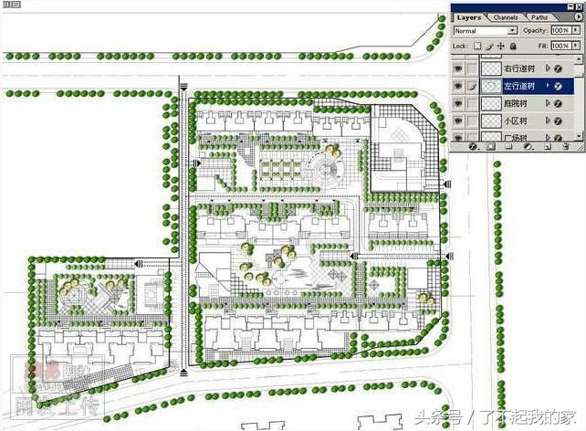 ps建筑平面效果图,榻榻米ps平面效果图