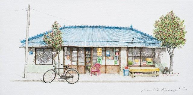 简单清新水彩画日漫,日本水彩风景画教程