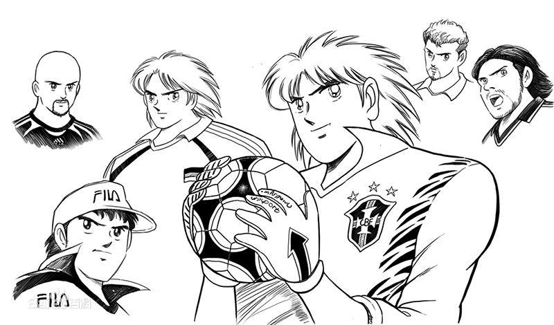 足球小将若林源三守球,足球小将若林源三初到德国守门