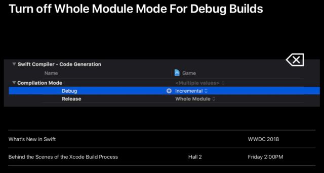 使用Xcode做更快的构建BuildingFasterinXcode