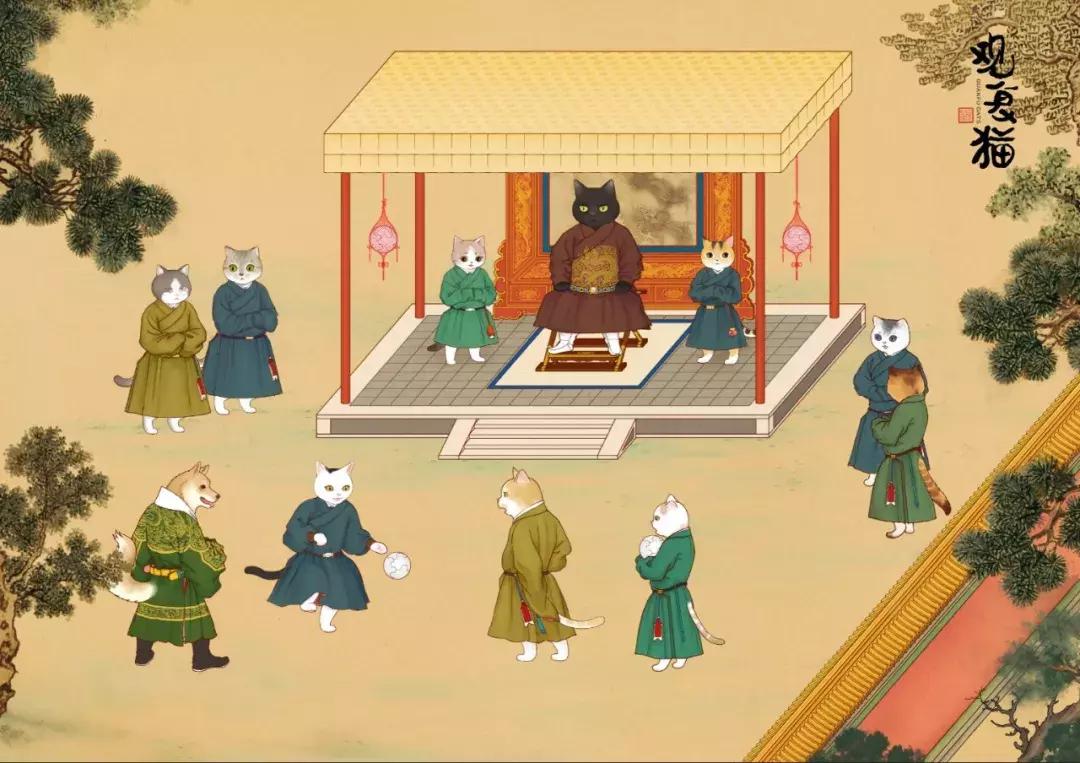 朱瞻基行乐图里射箭,朱瞻基行乐图里打高尔夫