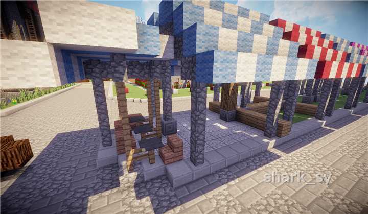 我的世界装饰工艺店铺教程,我的世界小摊店铺建筑教程