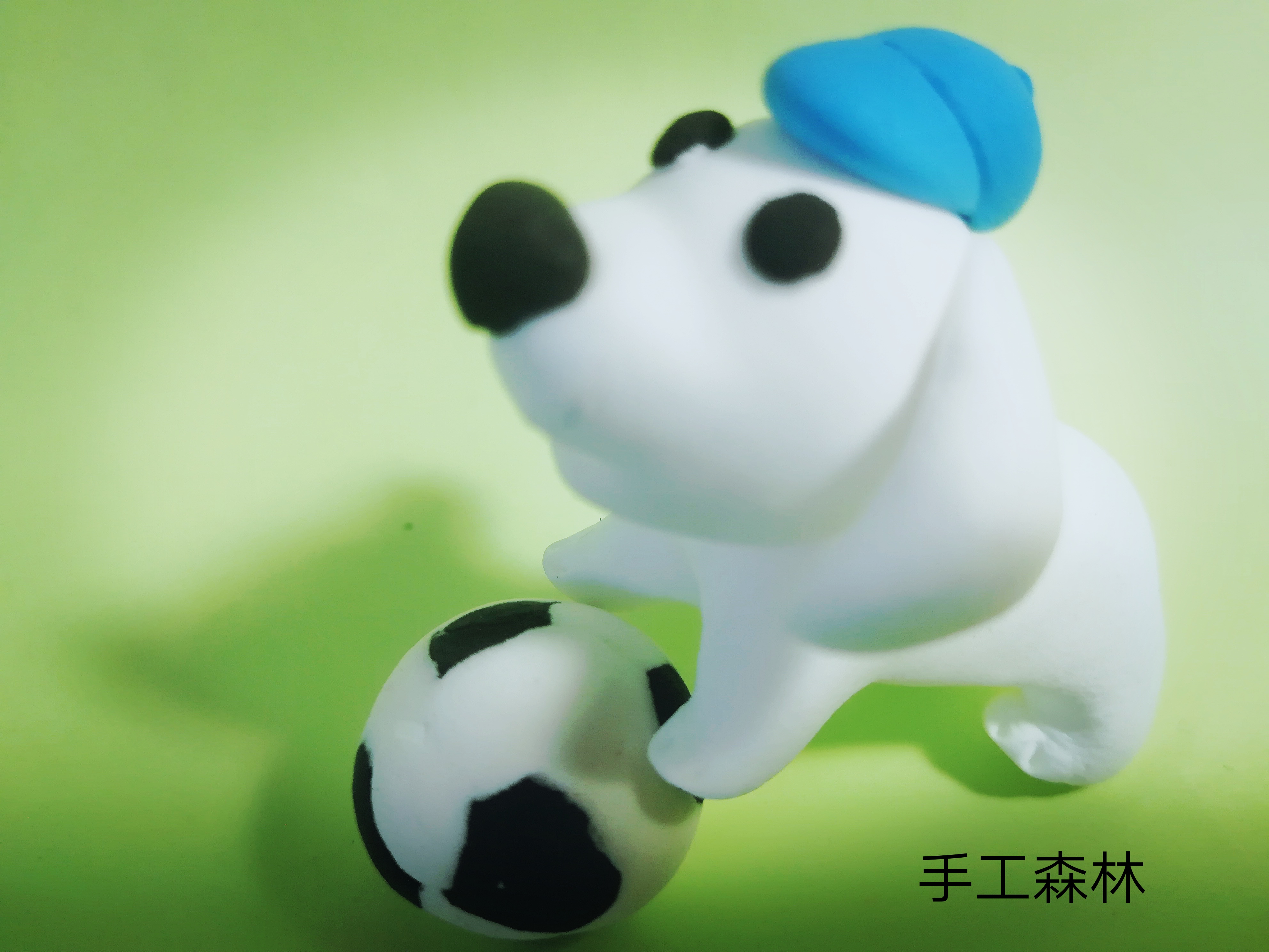 超轻粘土做财神狗,用超轻粘土做柯基狗