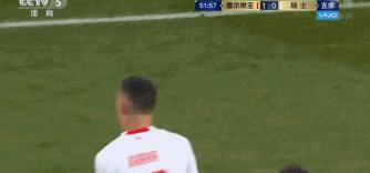 瑞士进球庆祝手势,瑞士第二个进球为什么没越位