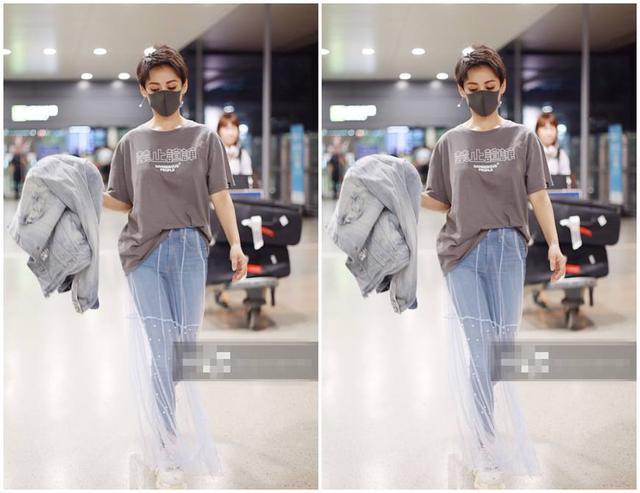 46岁宁静全部照片,46岁宁静穿背带裤