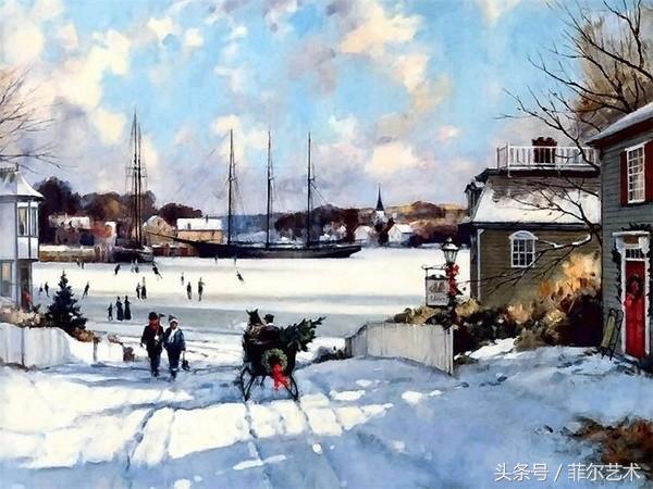 法国画家皮尔斯人物油画作品,保罗兰德水彩作品