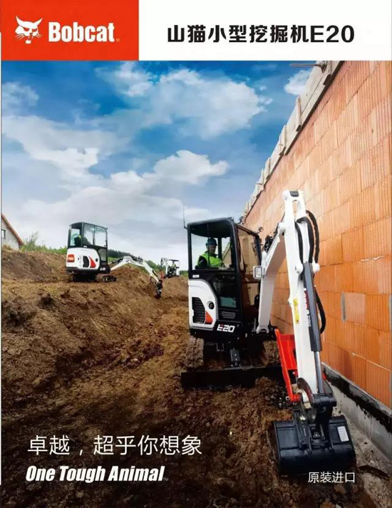 斗山山猫e20挖掘机,山猫挖掘机e20下板车