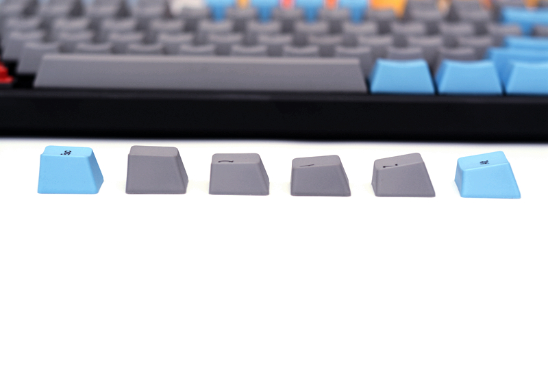 pbt机械键盘彩色背光蓝白键帽,pbt键帽的机械键盘推荐
