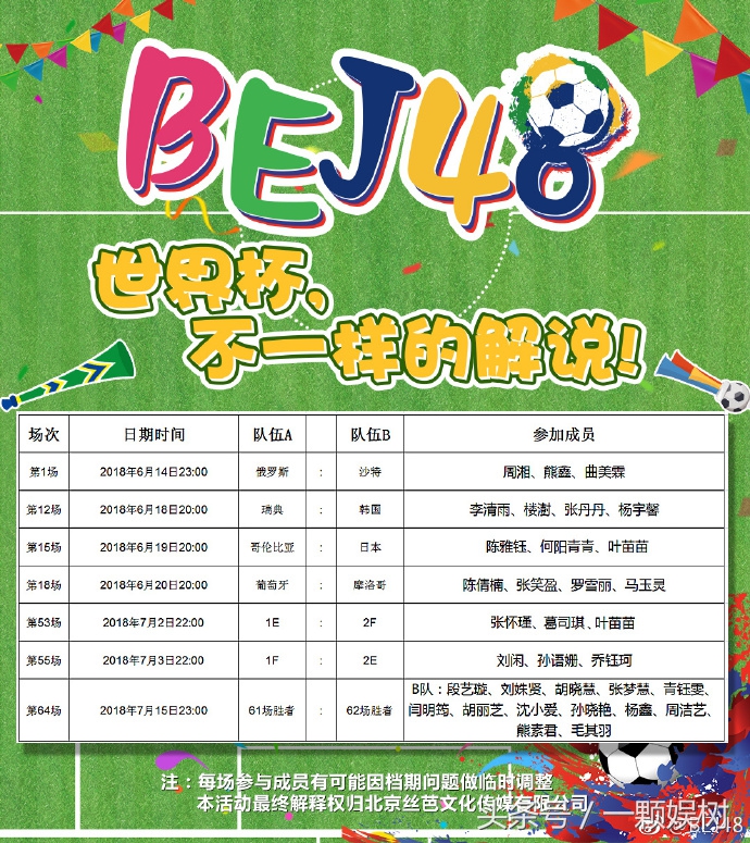 世界杯除了看球可别忘了美少女！BEJ48竟是偶像圈的阿根廷队？