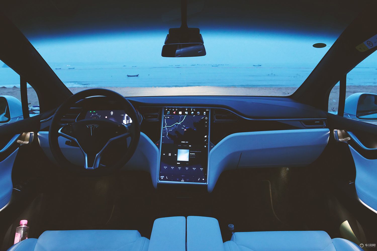 特斯拉modelx自驾游,特斯拉长续航modelx自驾海南