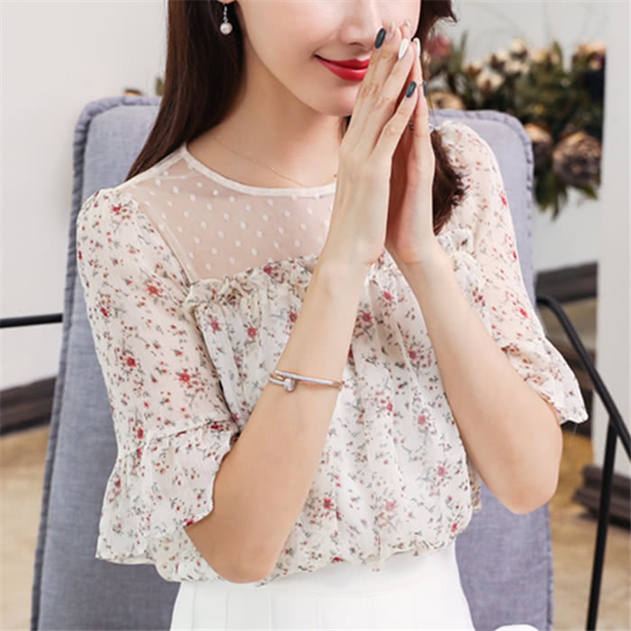 女休闲时尚今年最火的雪纺衫,一塌糊涂的雪纺衫