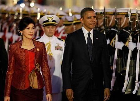 泰国总理英拉惊艳的照片,世界华人女总统