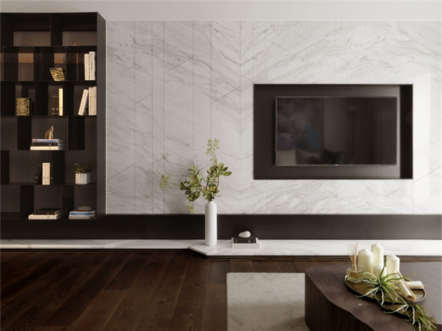 121平米现代轻奢风格装修效果图,126平米简约轻奢装修风格