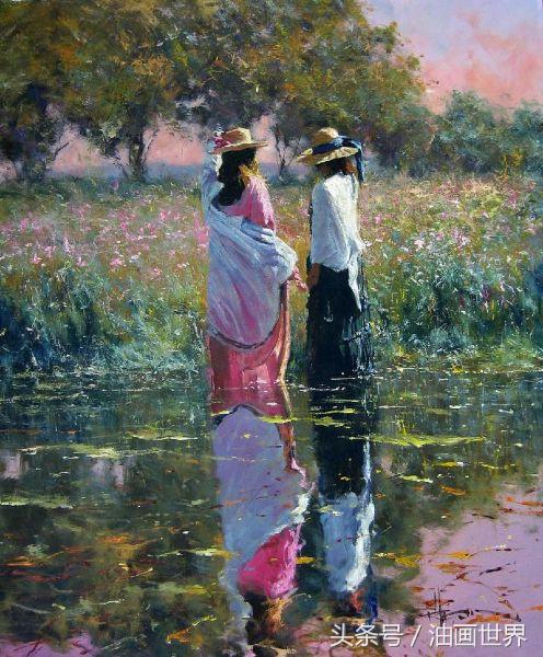 尼卡人物油画欣赏,robertoferri油画风景作品欣赏