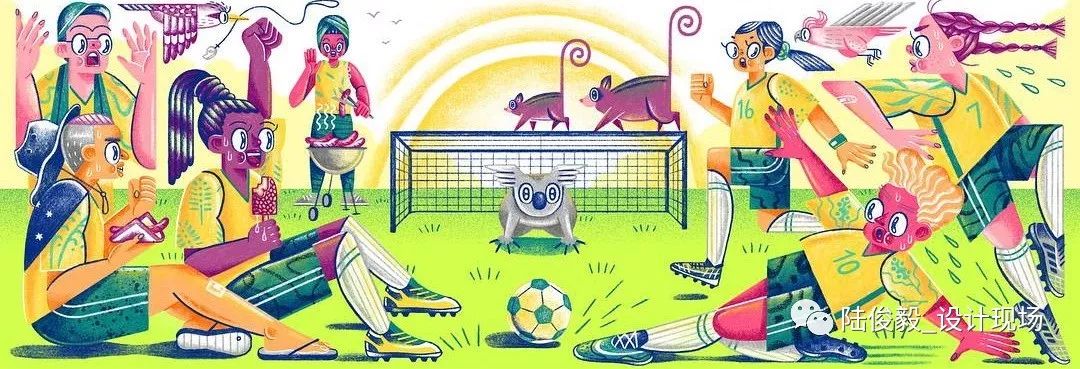 世界杯主题绘画分镜头插画,涂鸦26个字母设计图片手绘